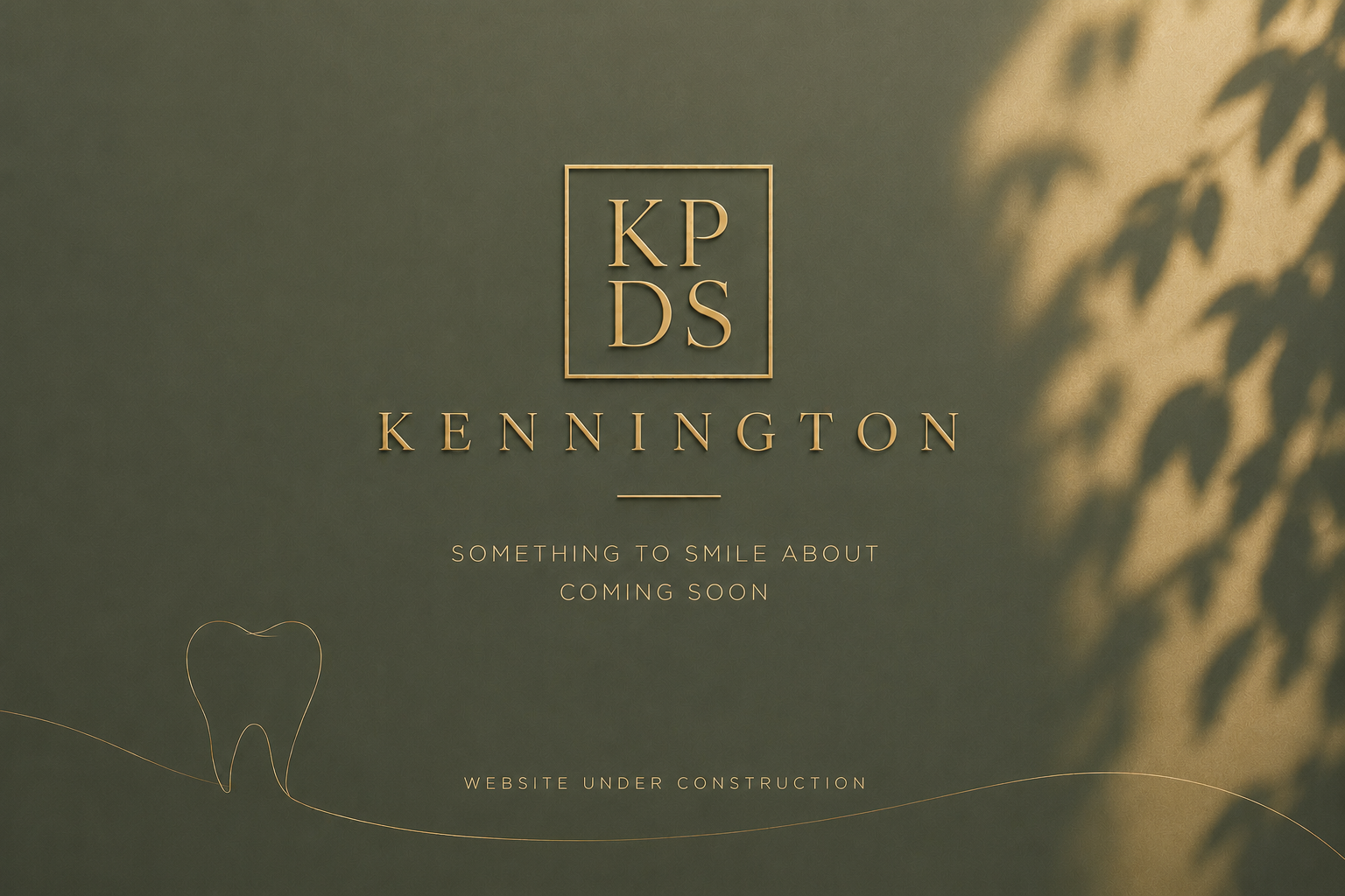 Kennington Park Dental Studio — something to smile about is coming. Website under construction.